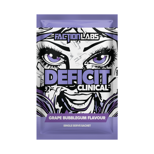 Faction Labs DEFICIT Clinical Fat Burner Sachet Grape Bubblegum - 10 Pack