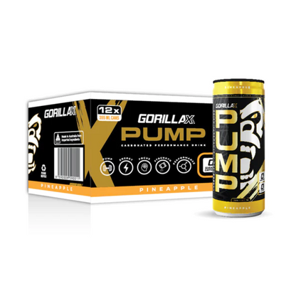 Gorilla X Labs PUMP RTD 355ml Pineapple - 12 Pack