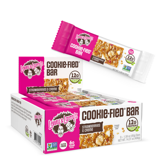 Lenny & Larry's Cookie-Fied Bar 45g Strawberries & Cream - 9 Pack