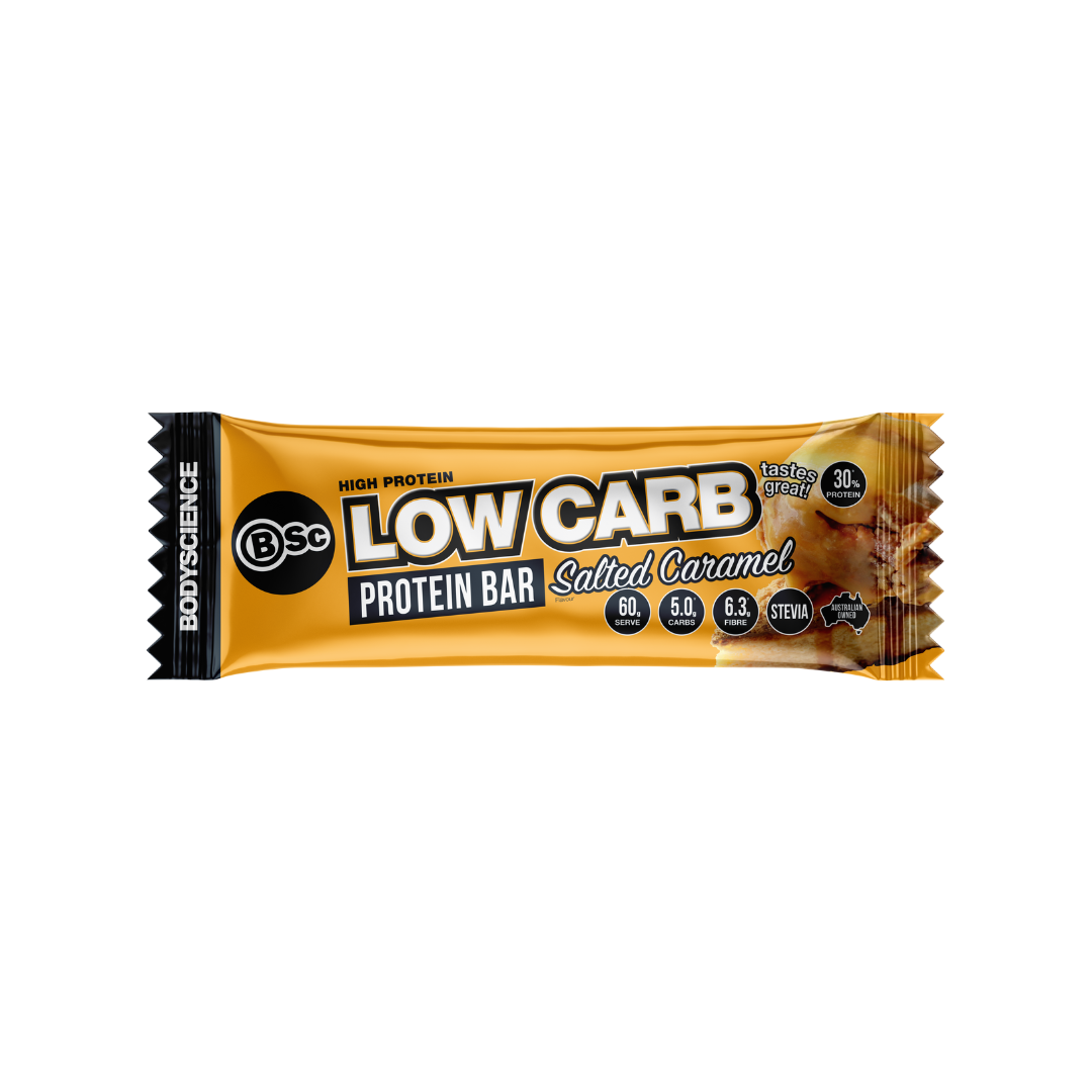 BSc High Protein Low Carb Bar 60g Salted Caramel - 12 Pack