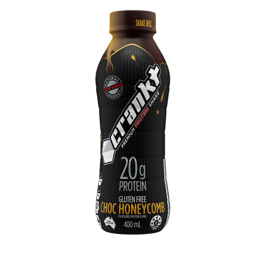 CRANKT 20g Premium Protein Shake 400ml Choc Honeycomb - 6 Pack