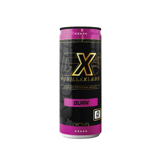 Gorilla X Labs BURN RTD 355ml Grape- 12 Pack