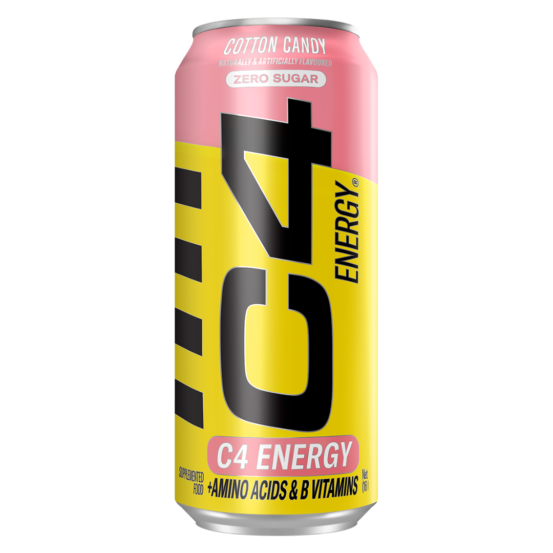 C4 Carbonated RTD 473ml - Cotton Candy - 12 Pack