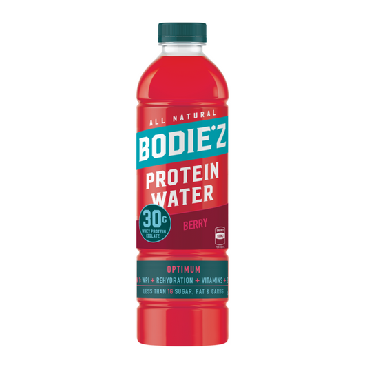 BODIE'Z Optimum 30g Protein Water 500ml Berry - 6 Pack