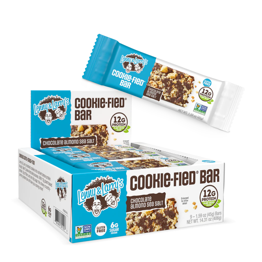 Lenny & Larry's Cookie-Fied Bar 45g Choc Almond - 9 Pack