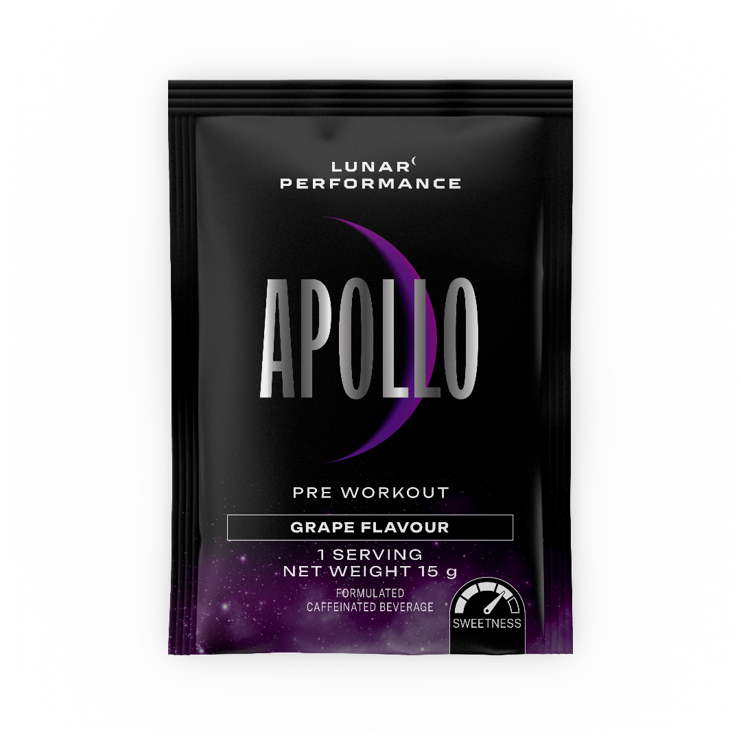 Lunar Performance APOLLO Pre-Workout Sachet Grape - 10 Pack