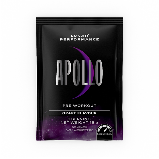 Lunar Performance APOLLO Pre-Workout Sachet Grape - 10 Pack