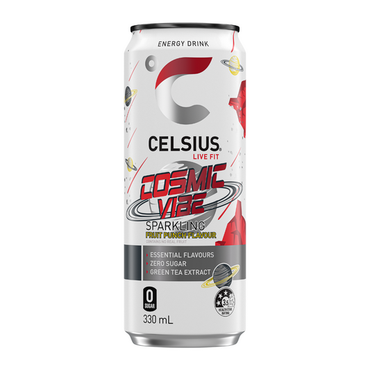 CELSIUS Sugar Free Energy Drink 330ml Cosmic Vibe - 24 Pack