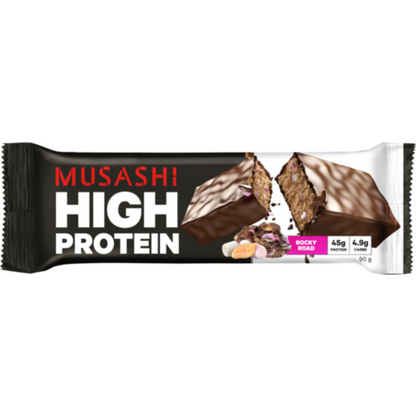 Musashi High Protein Bar - 90g - Rocky Road - 12 Pack