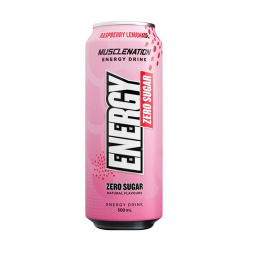 Muscle Nation Energy RTD 500ml Raspberry Lemonade - 12 Pack