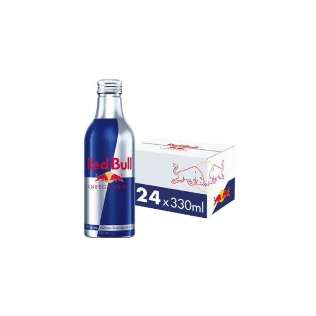 Red Bull Energy Drink 330ml Aluminium Bottle - 24 Pack