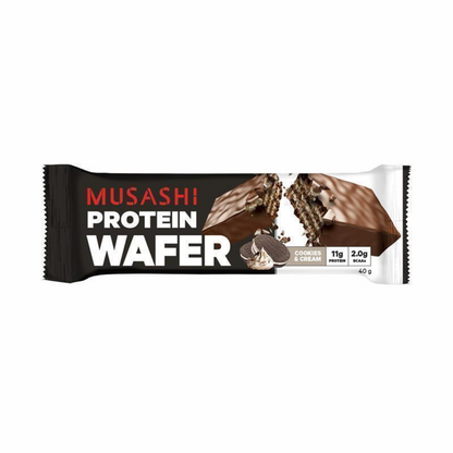 Musashi Wafer Bar - 40g - Cookies & Cream - 12 Pack