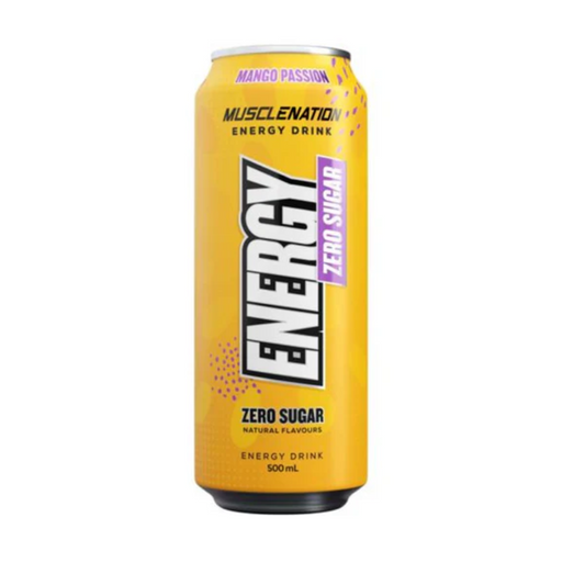 Muscle Nation Energy RTD 500ml Mango Passionfruit - 12 Pack