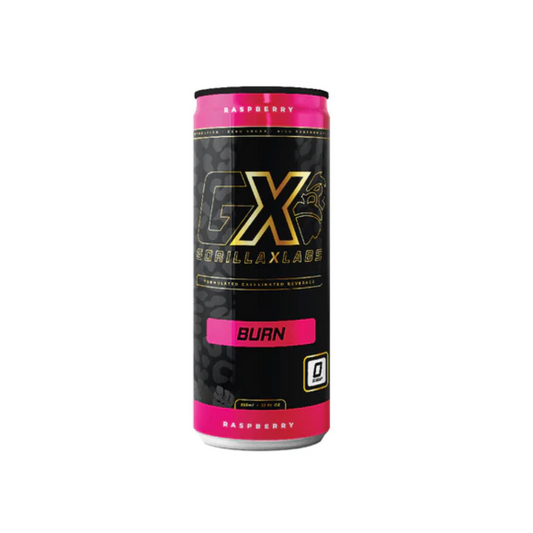 Gorilla X Labs BURN RTD 355ml Raspberry - 12 Pack