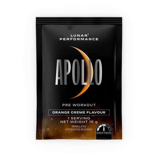 Lunar Performance APOLLO Pre-Workout Sachet Orange Creme - 10 Pack