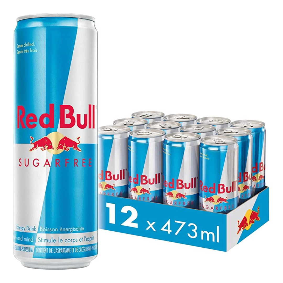 Red Bull Energy Drink Sugar Free 473ml - 12 Pack