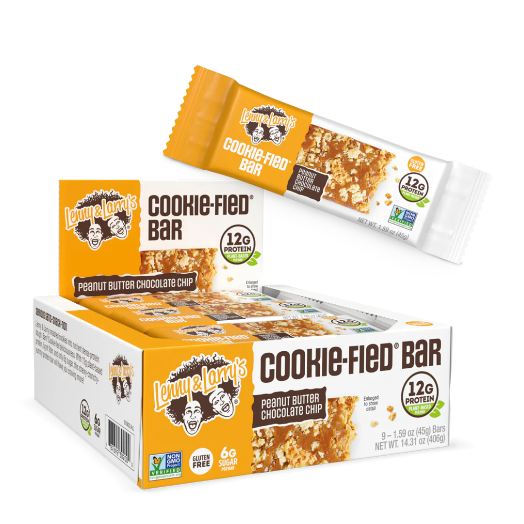 Lenny & Larry's Cookie-Fied Bar 45g Peanut Butter Choc - 9 Pack