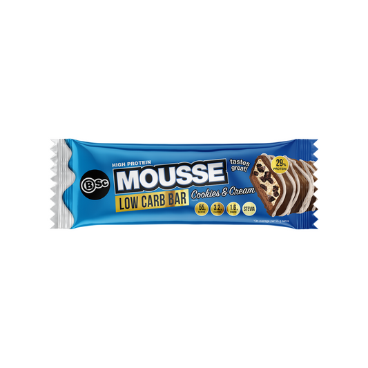 BSc High Protein Low Carb Mousse bar 55g Cookies & Cream - 12 Pack