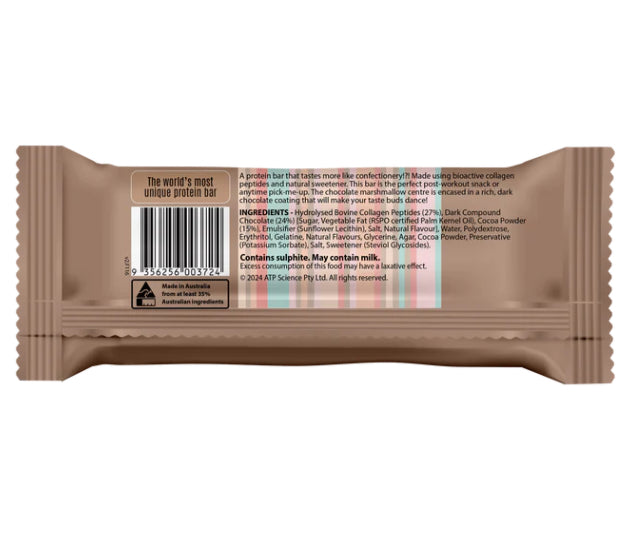 ATP Science Noway Collagen Protein Marshmallow Bar 45g Chocolate - 12 Pack