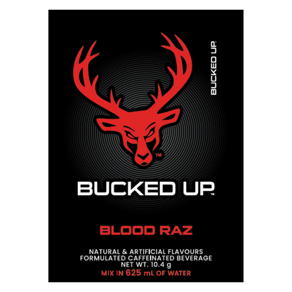 Bucked Up Pre-Workout 10.4g Sachet Blood Raz - 10 Pack