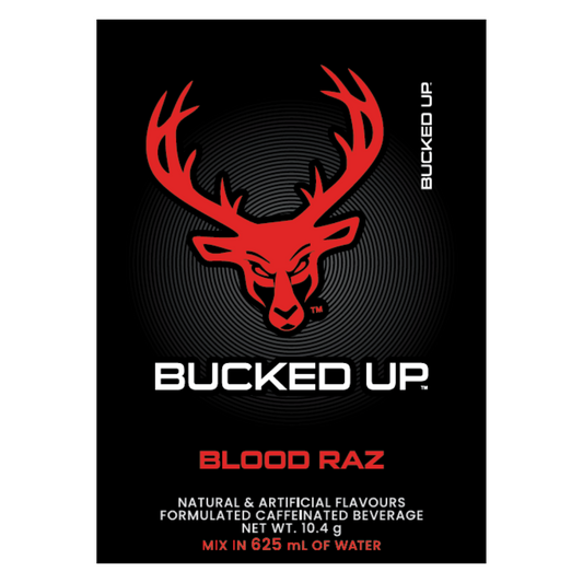 Bucked Up Pre-Workout 10.4g Sachet Blood Raz - 10 Pack