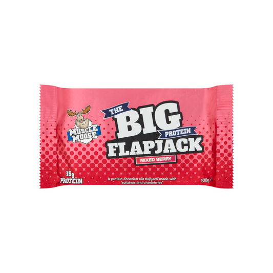 Muscle Moose Big Protein Flapjack 100g Berry - 12 Pack