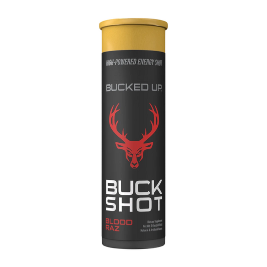 BUCKED UP Buck Shot 59ml Blood Raz - 12 Pack