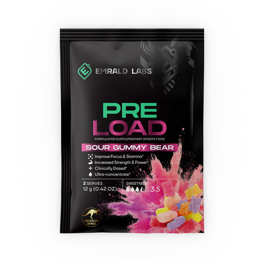 EMRALD LABS Pre Load Sachet 12g Sour Gummy Bear - 10 Pack