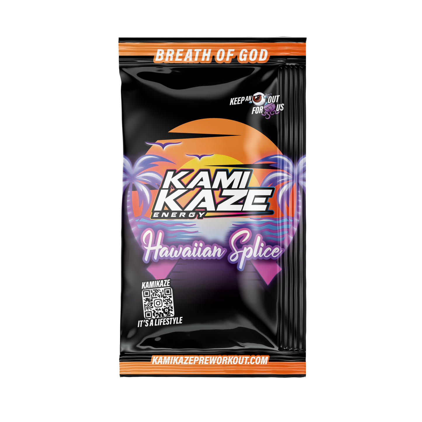 Kamikaze Pre Workout Sachet 14.5g Hawaiian Splice - 10 Pack