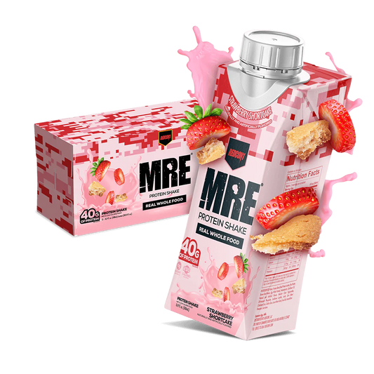 Redcon1 MRE Whole Food Protein Shake 473ml Strawberry Shortcake - 12 pack