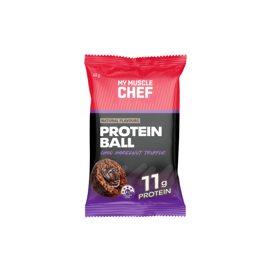 My Muscle Chef Protein Ball 40g Choc Hazelnut Truffle - 12 Pack