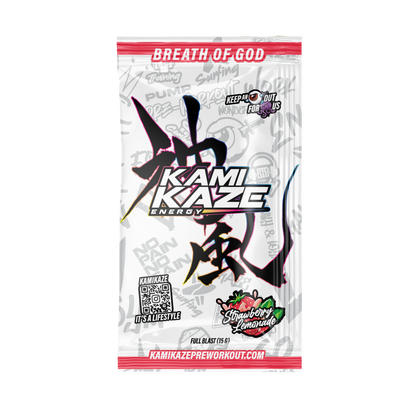 Kamikaze Pre Workout Sachet 14.5g Strawberry Lemonade - 10 Pack