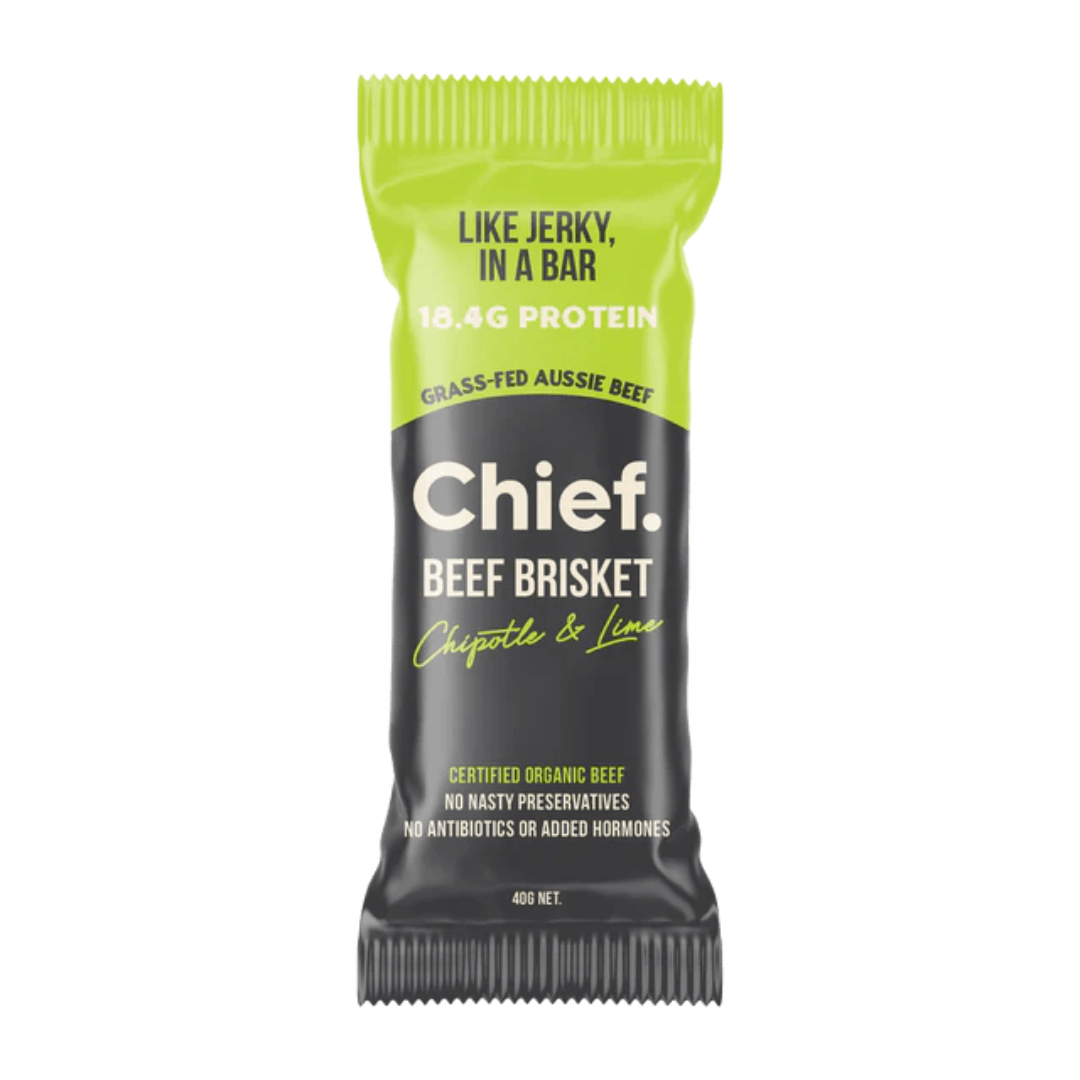 CHIEF Chipotle & Lime Beef Bar 40g - 12 Pack