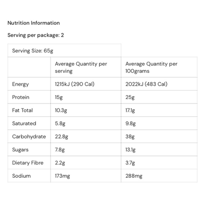 NEW EQ Growth Protein Cookie 130g Cookies N Creme - 12 Pack