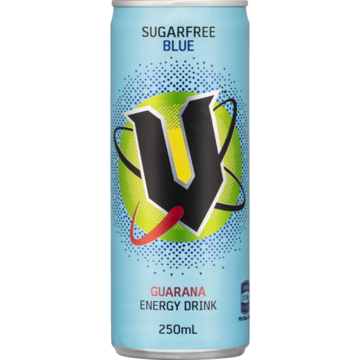 V Zero Sugar Blue 250ml 24 Pack