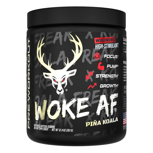 WOKE AF High Stimulant Pre Workout 30 Serve Koala Freak - Pina Koala