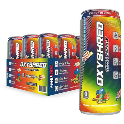 EHP Labs Oxyshred Ultra Energy RTD 355ml Gummy Snake - 12 Pack