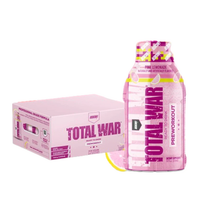 TOTAL WAR Pre Workout RTD 355ml Pink Lemonade - 12 Pack