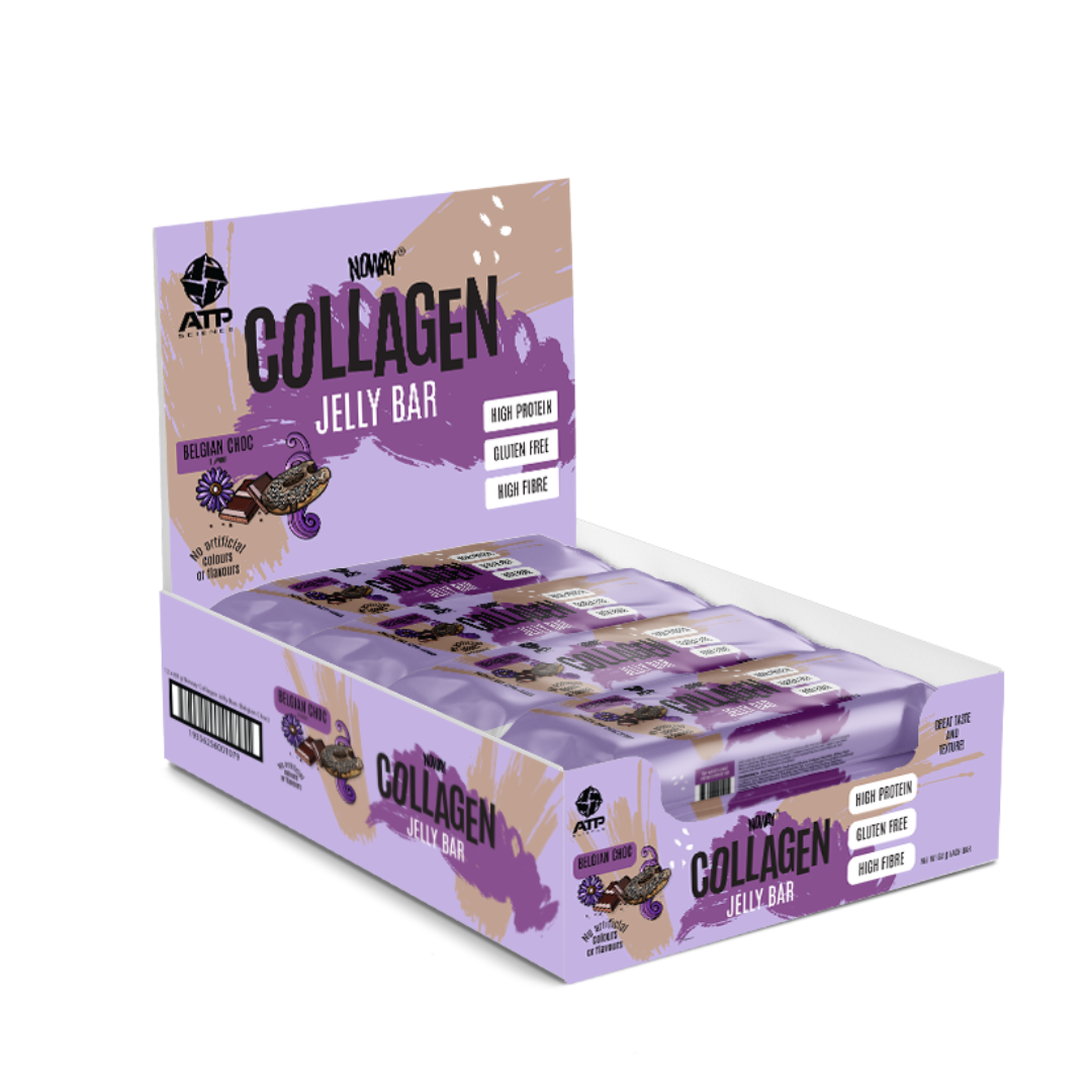 ATP Science Noway Collagen Jelly Bar 60g Belgian Choc - 12 Pack