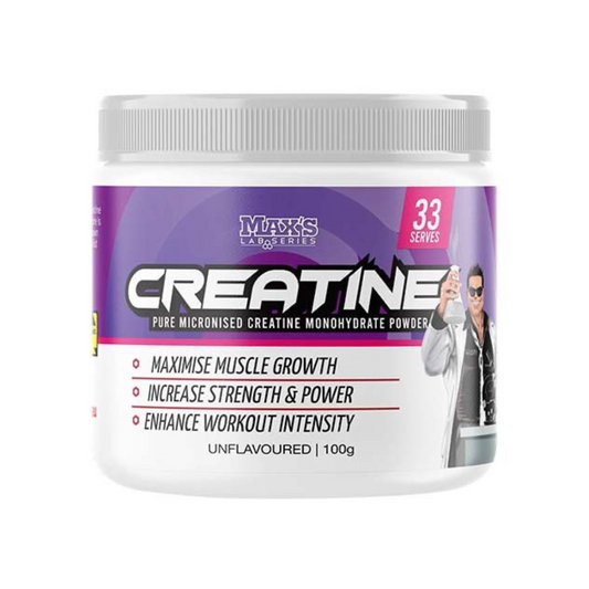 MAX's Lab Series Creatine Monohydrate 100g Non Flavoured