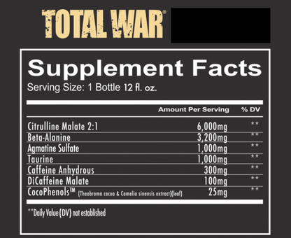 TOTAL WAR Pre Workout RTD 355ml Pink Lemonade - 12 Pack