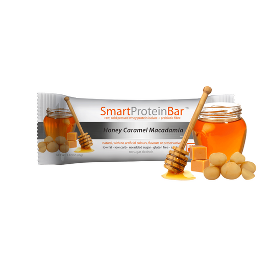 Smart Protein Bar 60g Caramel Honey Macadamia - 12 Pack