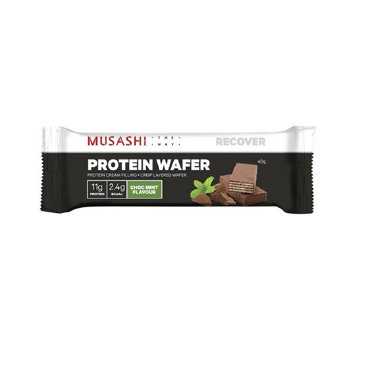 Musashi Wafer Bar - 40g - Chocolate Mint - 12 Pack