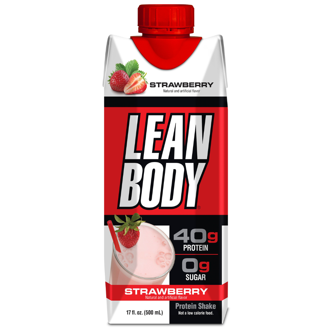 Lean Body 40g Protein RTD 500ml Strawberry - 12 Pack