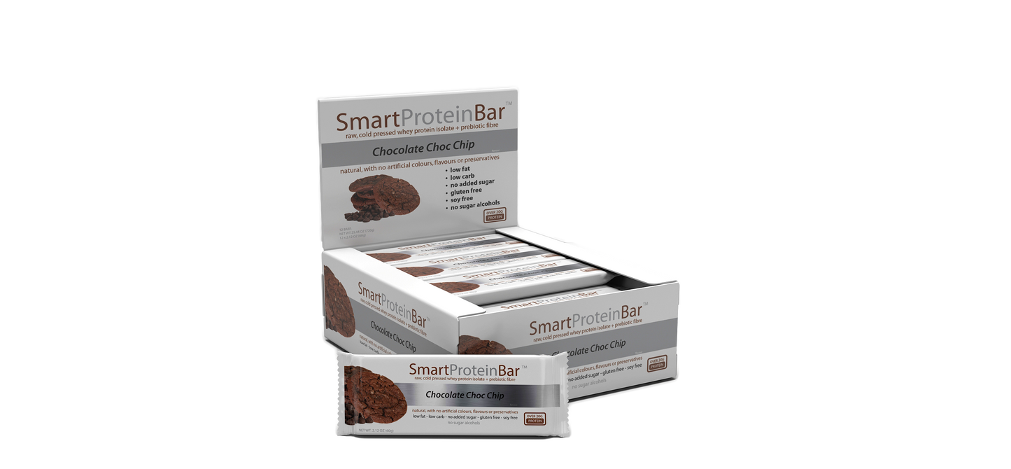 Smart Protein Bar 60g Chocolate Choc Chip - 12 Pack