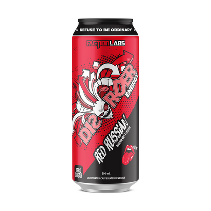 Faction Labs DISORDER Energy RTD 500ml Red Russian - 24 Pack