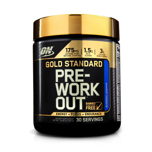 ON Gold Standard Pre Workout 30 Serve - Blueberry Lemonade