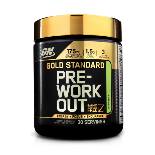 ON Gold Standard Pre Workout 30 Serve - Green Apple