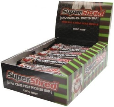 MAX'S Supershred Bar - Choc Mint - 60g - 12 Pack