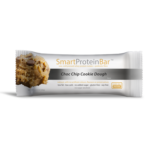 Smart Protein Bar 60g Choc Chip Cookie Dough - 12 Pack